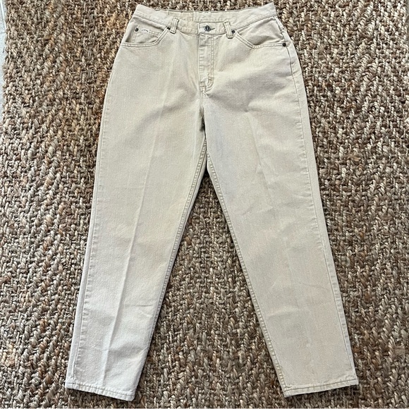 Vintage Riders Baggy Mom Jeans Tan 12P 30x28 - Picture 1 of 11